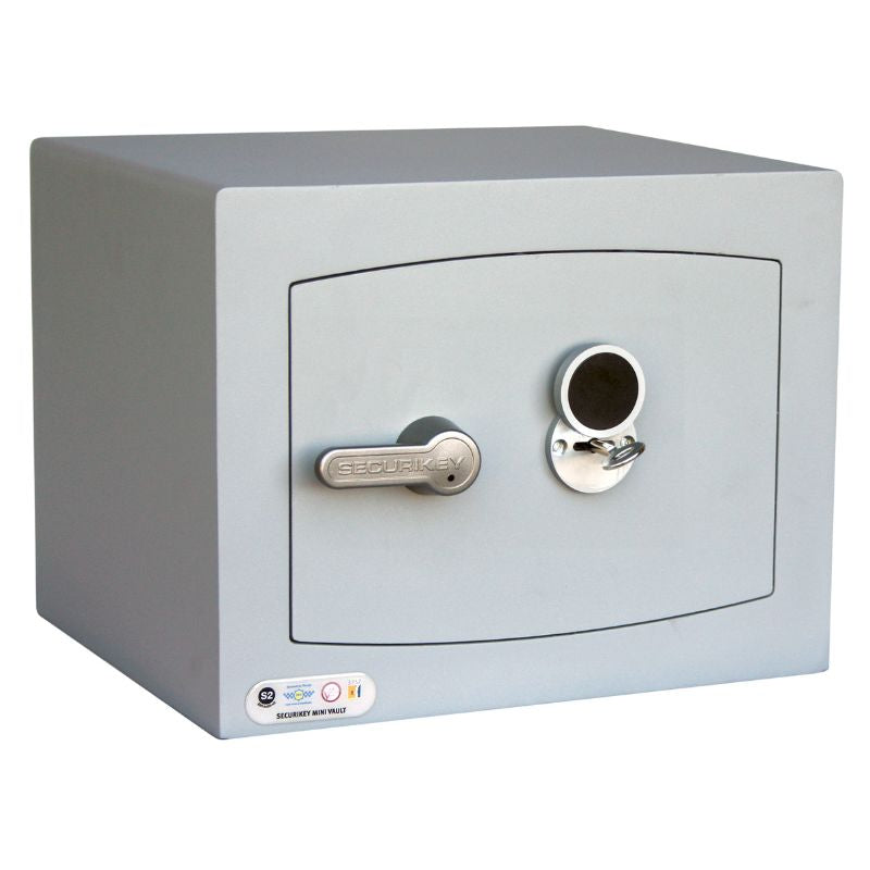 Mini Vault S2 Silver 1 Key Locking